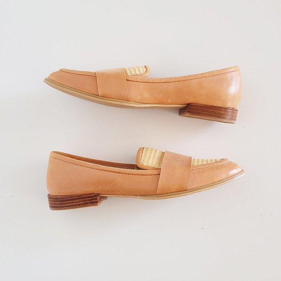 Retro Sportscrat - Vegetable Tanned Leather with Straw Detail Loafer - Size 38 - Picture 7 of 10